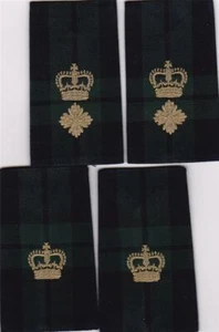 BLACK WATCH  REGIMENTAL TARTAN  MAJOR rank epaulettes - Picture 1 of 1