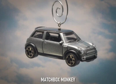 2003 Custom Hard Top Austin Mini Cooper S 2 Door Christmas Ornament 1/64 BMW - Image 1 of 4