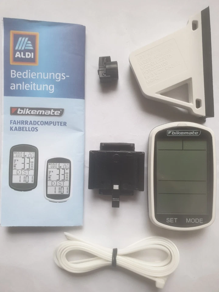 neu BikeMate Fahrradtacho mit großem Display, Funksensor und  Halterung - Bild 1 von 1