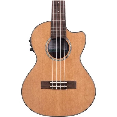 Kala Solid Cedar Top Acacia Tenor Acoustic-electric Ukulele w/Cutaway - Natural - Image 1 of 4