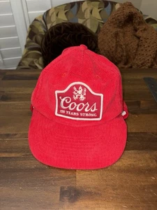 Seager Coors Banquet 150 Flapjack Red Corduroy Hat - Picture 1 of 6