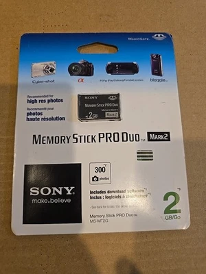 Sony 2GB Memory Stick PRO Duo Card - OEM - MSMT2G - New In Box - Image 1 of 2