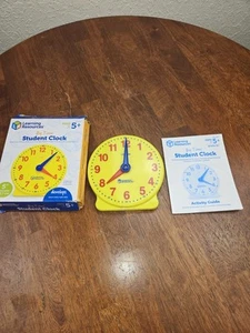 Used Learning Resources Big Time™ 12-Hour Demonstration Clock – Missing Stand - Picture 1 of 8