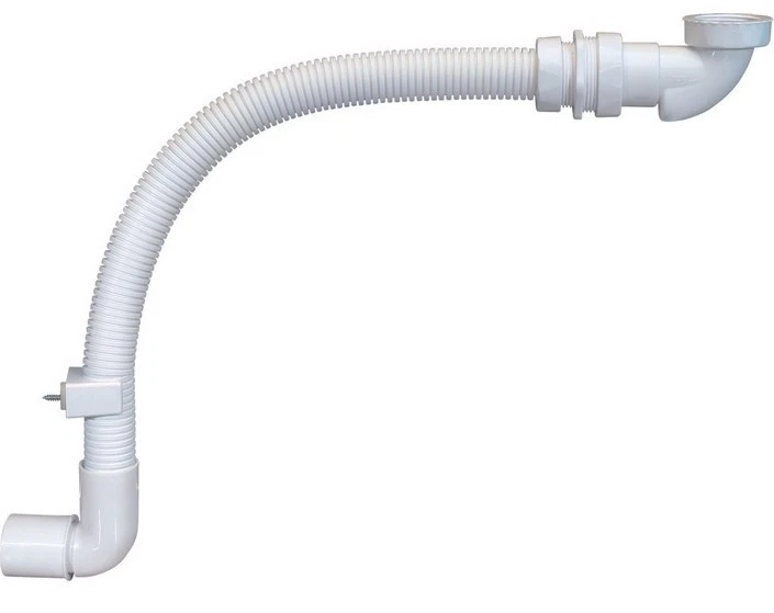 Siphon Set Raumsparsiphon mit Geruchsverschluss und  flexiblem Ablaufschlauch - Bild 1 von 1