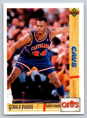 1991-92 Upper Deck #230b Gerald Paddio Rookie Card Cleveland Cavaliers - Image 1 of 2