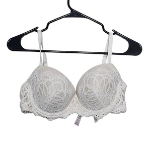 Victoria's Secret Dream Angels gefütterter Halb-BH weiß creme Spitze Damen Gr. 34D - Bild 1 von 8