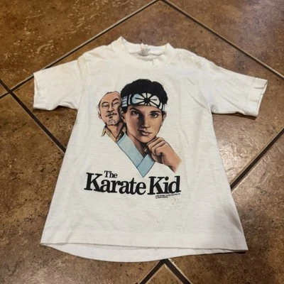 Vintage Child’s The Karate Kid Screen Stars T Shirt Sz M 10-12 READ - Image 1 of 4