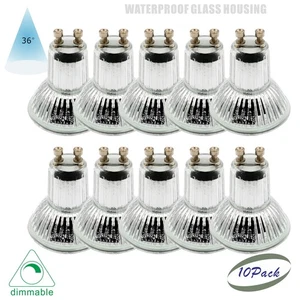 10er Pack LED Spot Glühbirne GU10 5W 220V-240V dimmbar 38° Grad Glasgehäuse - Bild 1 von 13