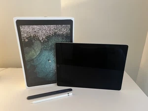 Apple iPad Pro 2nd Gen. 256GB Wi-Fi 12.9 in Space Grey with Genuine Apple Pencil - Picture 1 of 10