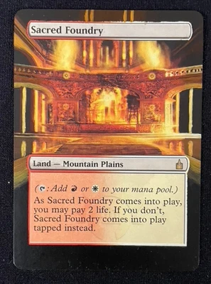 Sacred Foundry MtG Ravnica: City of Guilds Altered Art Extended & Borderless - Image 1 of 2