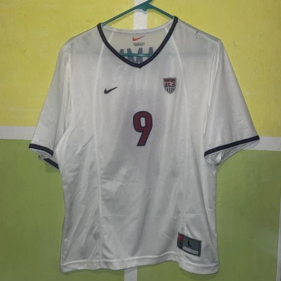 Vtg Nike USWNT Soccer Jersey Mia HAMM women's L USA - Image 1 of 4