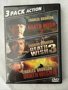 "DEATH WISH TRIPLE-PACK" 3-Disc DVD Set (2007, MGM) starring Charles Bronson - Picture 1 of 3
