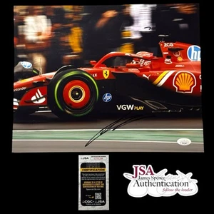 Foto firmada por Charles Leclerc 11x14 certificado de autenticidad certificado de autenticidad JSA autógrafo Ferrari Fórmula 1 - Imagen 1 de 1