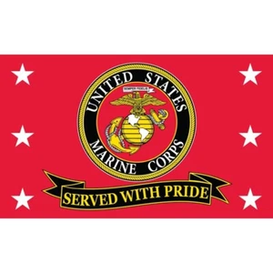 United States Marine Corps diente mit Pride Flagge mit Ösen 3 Fuß x 5 Fuß - Bild 1 von 3