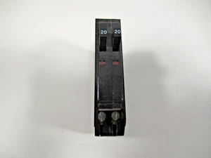 NEW Square QOT2020 2-20A 120/240 VAC Single-Pole Tandem Circuit Breaker -w/Hook - Picture 1 of 2