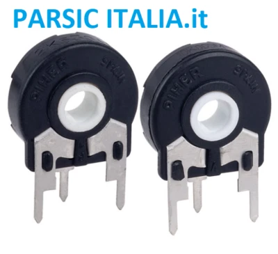 TRIMMER 10K PT15 PIHER MONT. VERTICALE  REGOL. ORIZZ TONDO Ø 15x6mm ( = 10PEZZI) - Bild 1 von 4