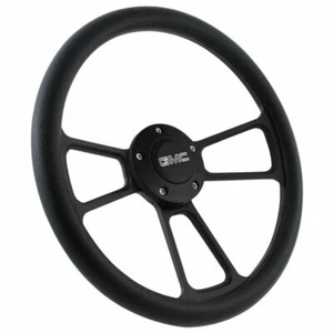 GMC Truck, Suburban Black Billet and Black Leather Steering Wheel Kit 1974-1994 - Bild 1 von 12