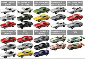 MAZDA Kyosho set completo modello auto pressofuso scala 1:100 di 28 RX-8 RX-3 787B - Foto 1 di 1