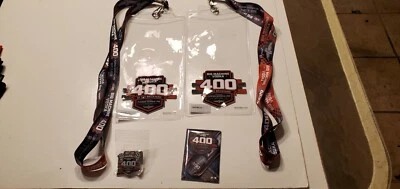 Brickyard 400 Nascar 2019 paquete lote 2 cordones de boletos, pasador, imán Foto 1 de 4