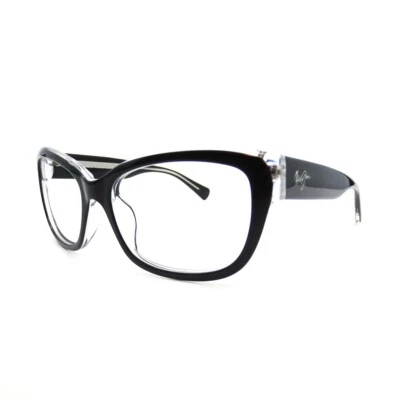 Gafas de sol Maui Jim Plumeria MJ768-02K negras transparentes marcos 55-17-135 Japón Foto 1 de 4