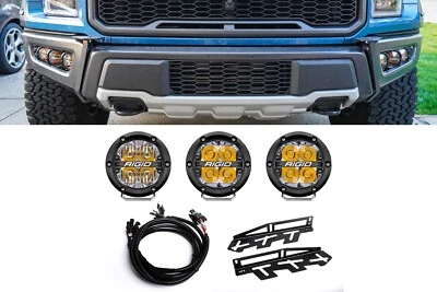 Kit de luces antiniebla rígidas 360 redondas Ford Raptor 2017-2020 #1 F-150 2018 2019 Radiance Foto 1 de 4