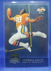 1995 Score Summit Terrell Davis #18 Rookie HOF Denver Broncos - Foto 1 di 2