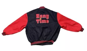 Vtg NBC Hang Time Promo Sitcom Cast & Crew 90s Y2K 00s Jacket NBA Large Hip hop - Picture 1 of 9