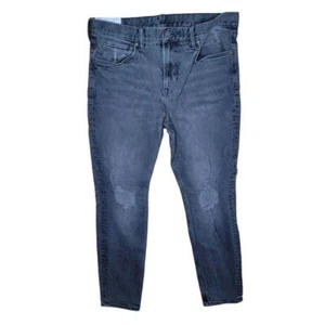 H&M Delgados Vaqueros Negro Denim Pierna Cónica Pierna Frontal Plana Mediana Asistencia Clásica Para Hombre 34/32 - Imagen 1 de 3