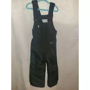 Slalom Kids Small Black Snow Bibs CB6/72 - Picture 1 of 6