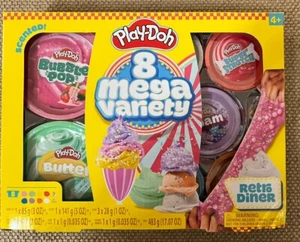 Play-Doh Slime Retro Diner 8 Mega Variety Slime 8-Pack SUPER STRETCH Hasbro NEW - Picture 1 of 2