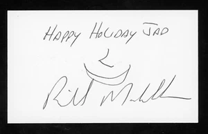 Richard Mandella Pferdetrainer, USA Racing HOF signierte 3x5 Karte E27496 - Bild 1 von 1