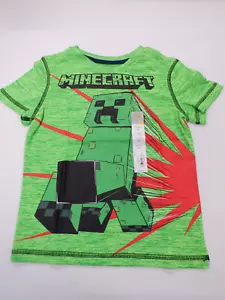 CAMISETA VERDE GRÁFICA ACTIVA MINECRAFT TALLA 4 MINECRAFT JUMPING BEANS NUEVA #21677 - Imagen 1 de 2
