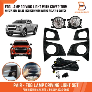 Fog Lamp Spot Light for ISUZU D-MAX DMAX PICKUP TFS TFR 20-23 BLACK COVER TRIM - Picture 1 of 9