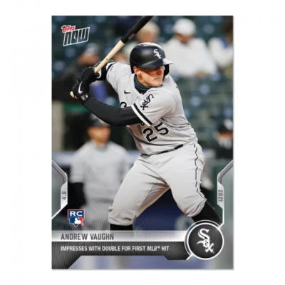 2021 Topps NOW Andrew Vaughn RC #42 ~ Chicago White Sox ~ PR 1740 - Image 1 of 2