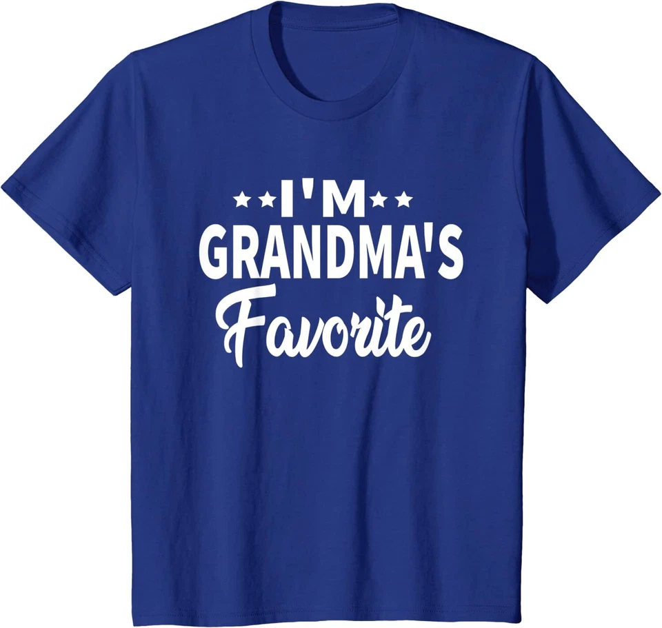 Sarcastic Humor Sibling I'm Grandma's Favorite Funny Youth Unisex T-shirt - Image 1 of 1