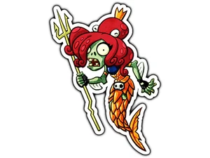 #1647 Neptuna Planta Zombi Pegatina Impermeable Vinilo Calcomanía Troquelada Laptop Coche - Imagen 1 de 1