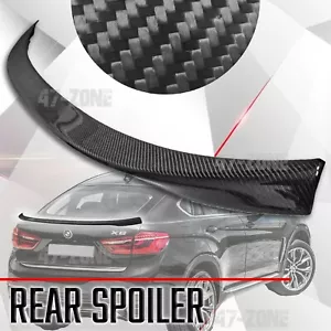For 15-19 BMW F16 X6 Matte Black Carbon Fiber Rear Trunk Spoiler Duck Lid Wing - Bild 1 von 6