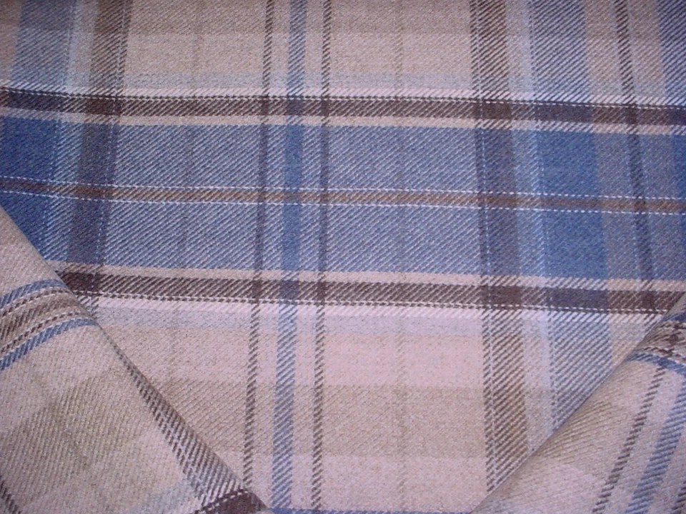 Zoffany Sanderson 233240 Indigo / Stone Wool Blend Drapery Upholstery Fabric - Image 1 of 3