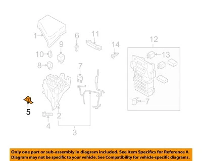 Relé de fusible eléctrico SUBARU OEM 05-18 B9 Tribeca 82211FC120 Foto 1 de 2