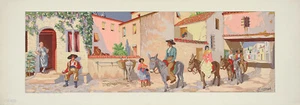 JEAN JACQUES MIDDERIGH UltraRaro Vintage 1935 Cromolitografo EN ESPAÑA SOLEADA - Imagen 1 de 1