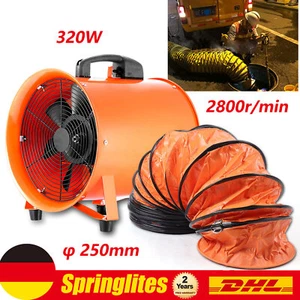 Ventilatore industriale assiale?se ventilatore Baubl?se 3900m³/h con tubo 10M - Foto 1 di 13