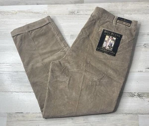 Bill Blass Black Label Casual Tan Cuffed Corduroy Relaxed Men’s Size: 40x30 NWT! - Picture 1 of 10