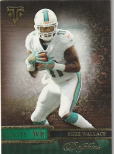 2014 Topps Triple Threads Emerald Dolphins Football Card #91 Mike Wallace /199 - Picture 1 of 2