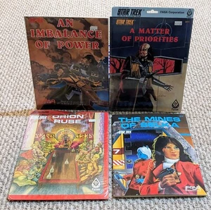 1986 Star Trek RPG Adventure Lot FASA Orion Ruse Priorities Selka Imbalance NEW - Picture 1 of 6