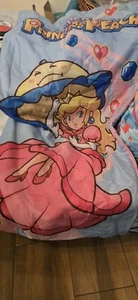 Princess Peach Sleeping Bag Kids Size SuperMario Nintendo With Carrying Backpack - Picture 1 of 6