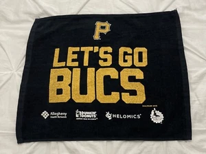 Raro! Asciugamano Rally Pittsburgh Pirates Let’s Go Bucs 2015 con loghi sponsor; 17”x15” - Foto 1 di 6