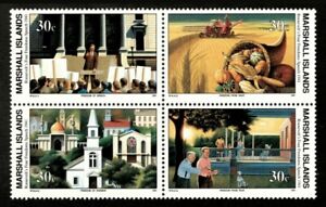 Marshall Islands 1991 - WW2, Roosevelt's 4 Freedoms  - Block of 4 - 274a - MNH