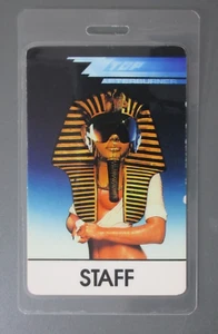 ZZ Top backstage pass laminato Afterburner Tour STAFF! - Foto 1 di 1