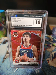 2020-21 Panini Mosaic Deni Avdija Red Wave #272 CGC 10 GEM DVS 4002 - Picture 1 of 2