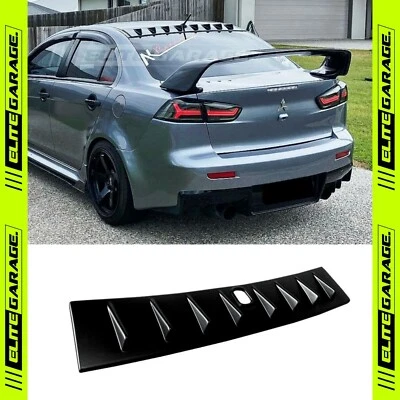 Fits Mitsubishi Lancer CJ ES Ralliart - Rear Roof Vortex Spoiler Shark Fins Wing - image 1 of 3